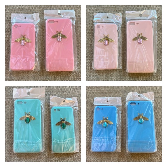 NWT Rhinestone Bee Phone Case | IPhone 7 8 | Plus - Picture 2 of 9